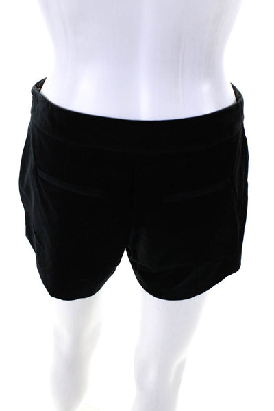 Joie Womens Side Zip Mid Rise Velvet Short Shorts Black Size 0