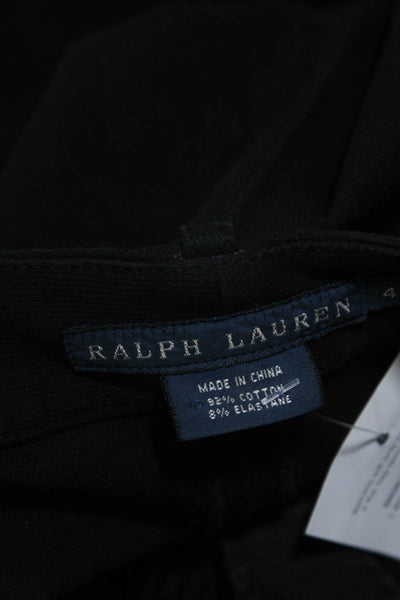 Ralph Lauren Blue Label Womens Skinny Leg Rider Jeans Black Cotton Size 4