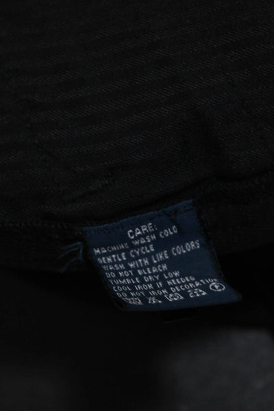 Ralph Lauren Blue Label Womens Skinny Leg Rider Jeans Black Cotton Size 4