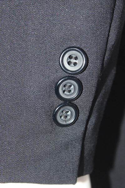 Kuppenheimer Mens Wool Buttoned Darted Collared Blazer Pants Set Blue Size EUR42