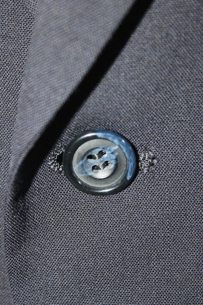 Kuppenheimer Mens Wool Buttoned Darted Collared Blazer Pants Set Blue Size EUR42
