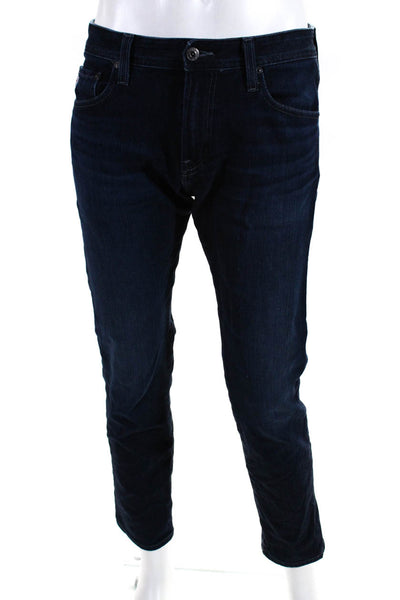 Adriano Goldschmied Mens Tellis Modern Slim Leg Jeans Blue Cotton Size 32X34