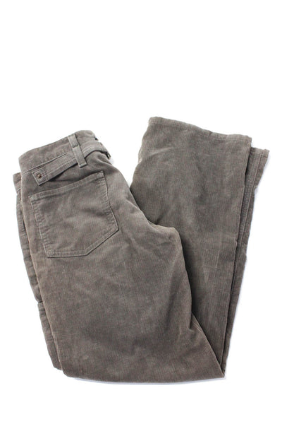 MHL Margaret Howell Mens Edwin Corduroy Buttoned Bootcut Pants Gray Size 28/32