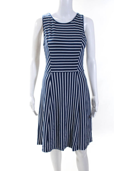 Banana Republic Women's Sleeveless Full Zip Mini Dress Blue Size 6 Lot 2