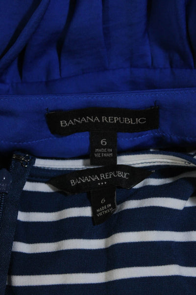 Banana Republic Women's Sleeveless Full Zip Mini Dress Blue Size 6 Lot 2