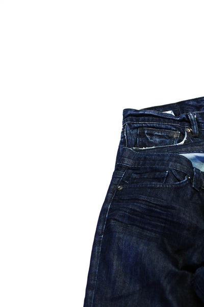 J Brand Levis Womens High Rise Skinny Straight Jeans Blue Denim Size 30 31 Lot 2