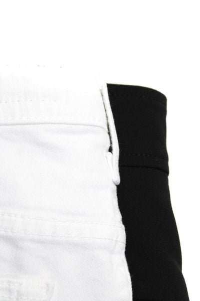 AG-ED Denim Zara Womens Bermuda Shorts Trousers White Black Size 31 L Lot 2