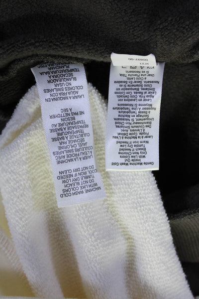 Nation LTD Womens Cotton Fleece Sweatshirts Tops Brown Ivory White Size S Lot 2