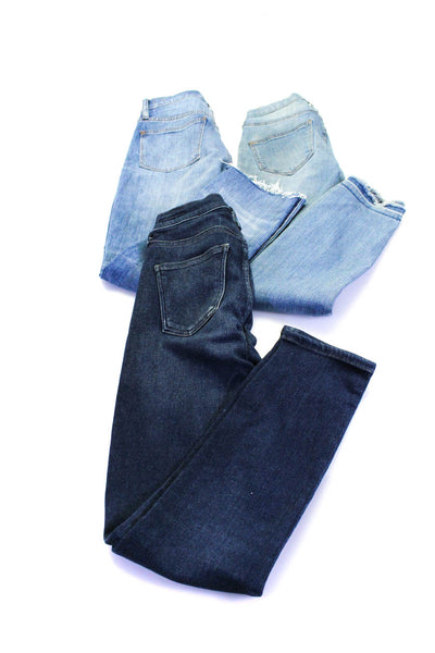Madewell Citizens of Humanity Womens Blue Straight Leg Jeans Size 24 25 lot 3