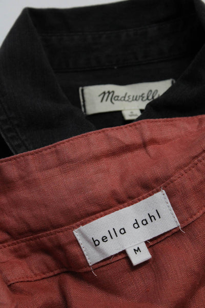 Madewell Bella Dahl Womens Shirt Dress Button Down Shirt Size Small Medium Lot 2