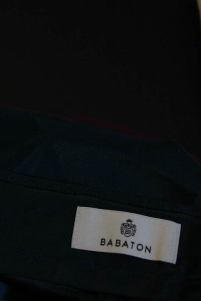 Babaton  Womens High Rise Straight Strap Leg Cargo Pants Teal Blue Size 6