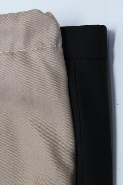 Zara Women's Zip Closure Wide Leg Flat Front Dress Pant Black Size S Lot 2