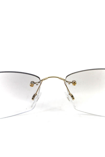 Chopard Women's Gold Frame Clear Lens Sunglass