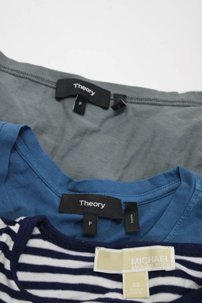 Theory Michael Michael Kors Womens Tee Shirts Size Petite Extra Small Lot 3