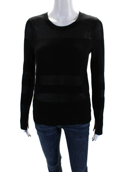 Rag & Bone Jean Womens Long Sleeves Crew Neck Sweater Black Size Extra Small