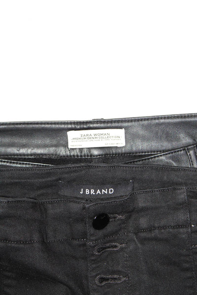 J Brand Zara Woman Womens High-Rise Jeans Ankle Trousers Black Size 24 S Lot 2