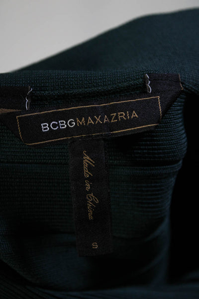 BCBG Max Azria Womens Body Con Stretch Knit Mini Skirt Fern Green Size Small