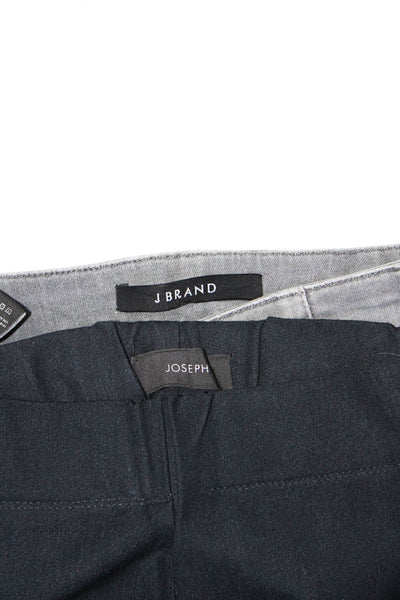 Joseph J Brand Women Straight Leg Pants Skinny Jeans Black Gray Size 36 26 Lot 2