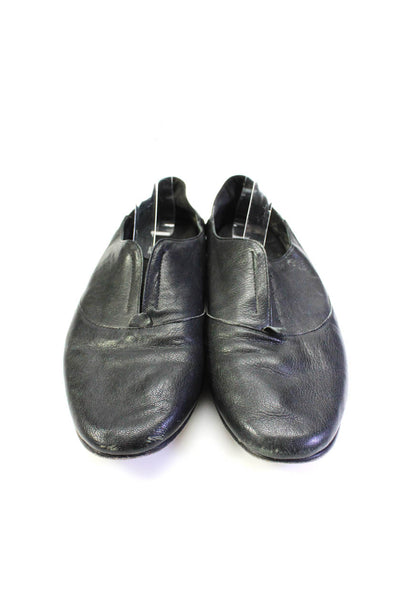 Eileen Fisher Womens Slip On Round Toe Oxfords Black Leather Size 11