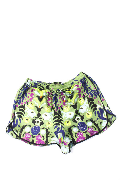 Zara Women's Elastic Drawstring Waist Multicolor Short Size L Lot 3