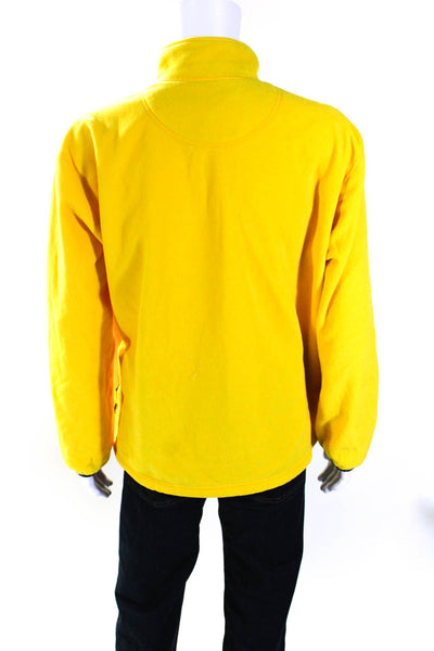 Ralph Lauren Polo Sport Mens Fleece 1/2 Zip Pullover Sweater Top Yellow Size XL