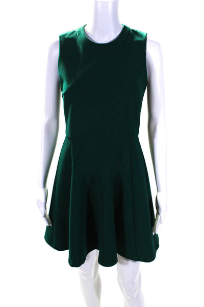 Madewell Womens Sleeveless A Line Knee Length Dress Emerald Green Size 2