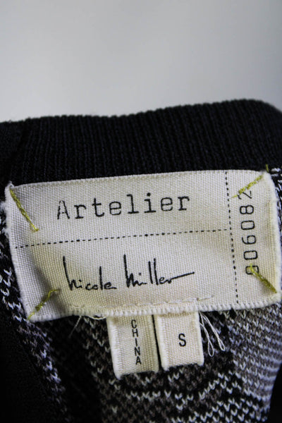 Artelier Nicole Miller Womens Floral Print Skirt Set Brown Black Size Small