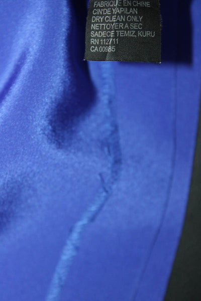 Jay Godfrey Womens Silk V Neck Elasticated Romper Blue Size 2