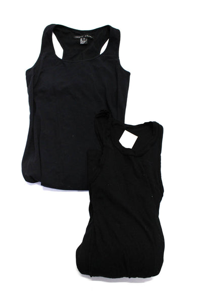 Yansi Fugel Cotton Citizen Womens Scoop Neck Tank Dresses Black Size S M Lot 2