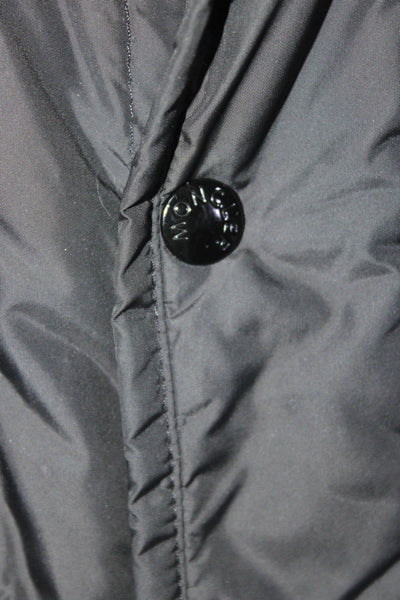 Moncler Mens Full Zipper High Neck Puffer Jacket Black Size 5