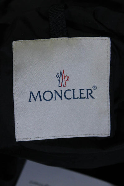 Moncler Mens Full Zipper High Neck Puffer Jacket Black Size 5