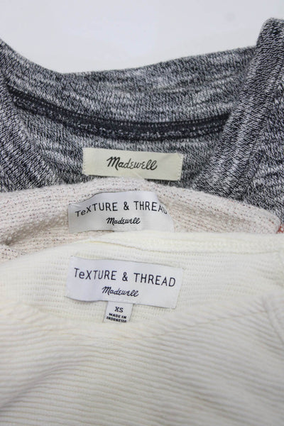 Madewell Texture & Thread Madewell Womens Heather Gray Sweatshirt Size XS lot 3