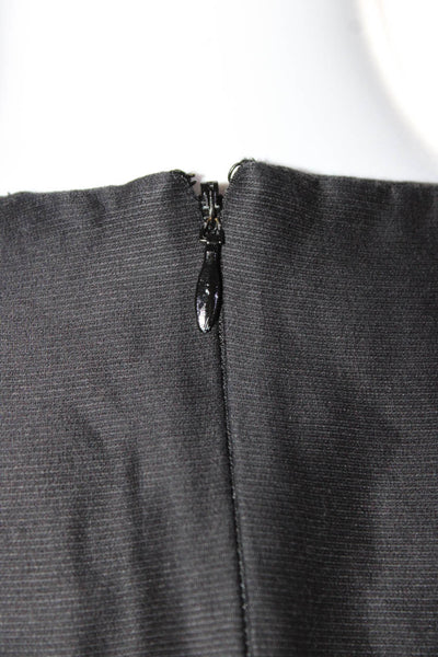 COS Womens Cotton Round Neck Sleeveless Zipped Maxi Dress Black Size EUR38