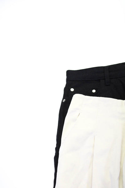 Zara Womens Pants Straight Fit Jeans Beige Black Size Small 30 Lot 3