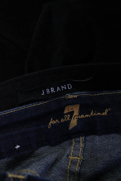 7 For All Mankind J Brand Womens Blue Skinny Bootcut Leg Jeans Size 26 27 lot 2