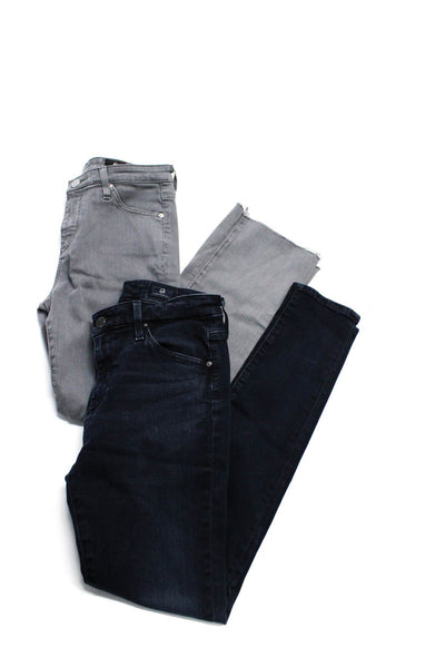 AG Adriano Goldschmied Womens The Jodi Crop Jeans Gray Blue Size 25 26 Lot 2