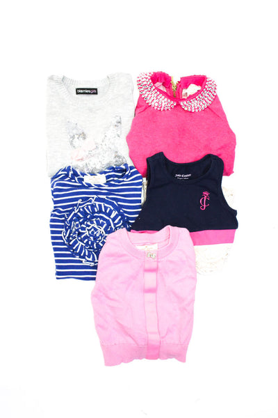 Kate Spade New York Bloomingdales Girls Sweaters Shirts Pink Blue Size 2 Lot 5