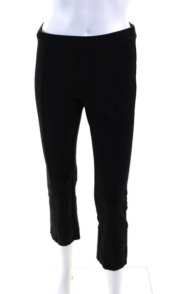 Tory Burch Womens High Rise Straight Leg Trouser Leggings Black Size S