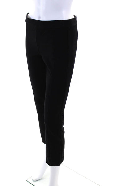 Tory Burch Womens High Rise Straight Leg Trouser Leggings Black Size S