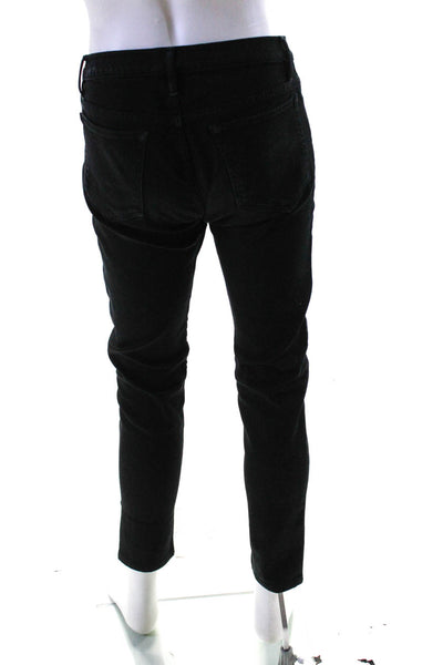 Frame Denim Mens Zipper Fly Homme Straight Leg Jeans Black Cotton Size 31