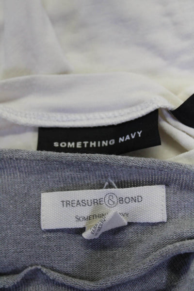 Wilfred Free Treasure & Bond Something Navy Womens Tee Shirts White Small Lot 3