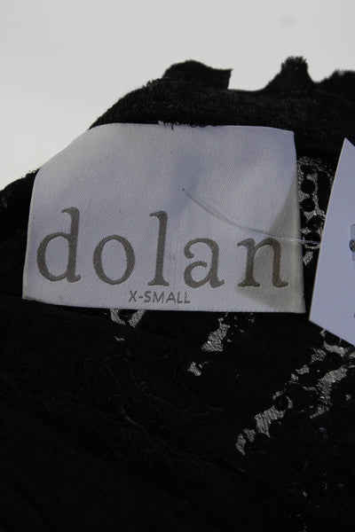 Dolan Womens Chain Sequin Embellished Crew Neck Sweater Dark Gray Size XS