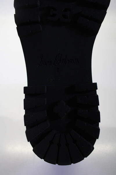 Sam Edelman Womens Leather Platform Chelsea Boots Brown Size 8.5