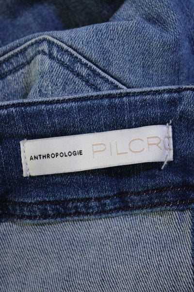 Pilcro and the Letterpress Anthropologie Womens High Skinny Jeans Blue Size 29