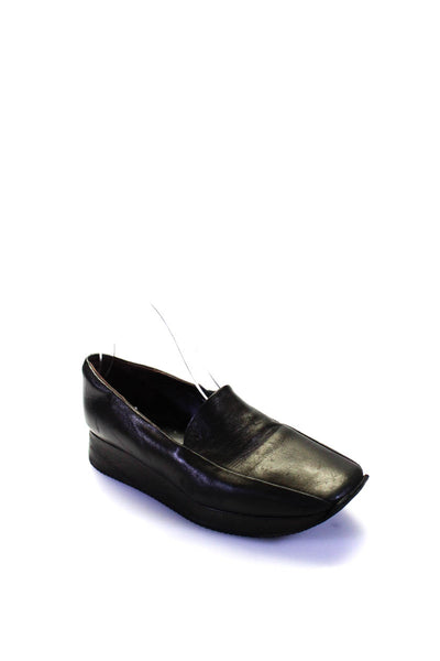 Stephane Kelian Women's Square Toe Slip-On Work Wear Loafers Shoe Black Size 7