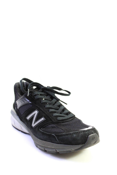 New Balance Womens Round Toe Patchwork Lace-Up Tied Sneakers Black Size 10