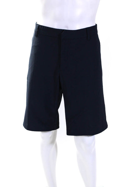 J. Lindeberg Mens Flat Front Casual Shorts Blue Size 36"