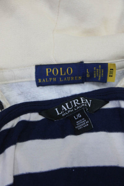 Lauren Ralph Lauren Polo Ralph Lauren Womens Top Hoodie White Size L Lot 2