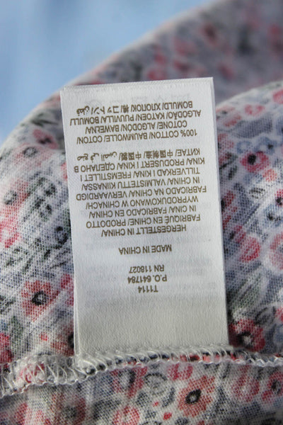 English Factory Boden Womens Floral Button V-Neck Cardigans Blue Size 8 L Lot 2