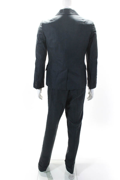 Barneys New York Men's Long Sleeves Lined Two Piece Pant Suit Blue Size 46